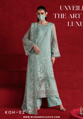 Flossie Kohinoor Unstitched Luxury Chiffon Collection - 2025 K-102