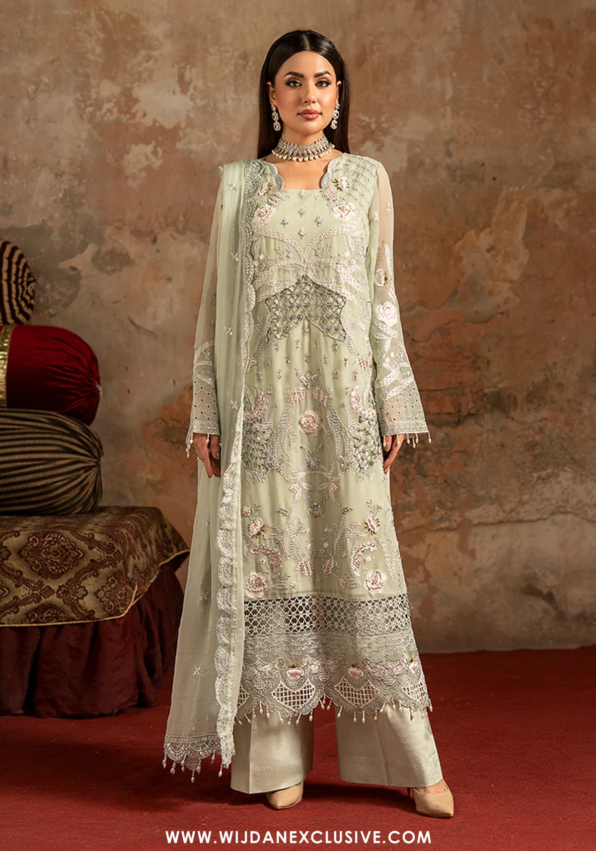 Zarqon by Zebtan | Unstitched Luxury Essential Collection - 2025 ZQ-02