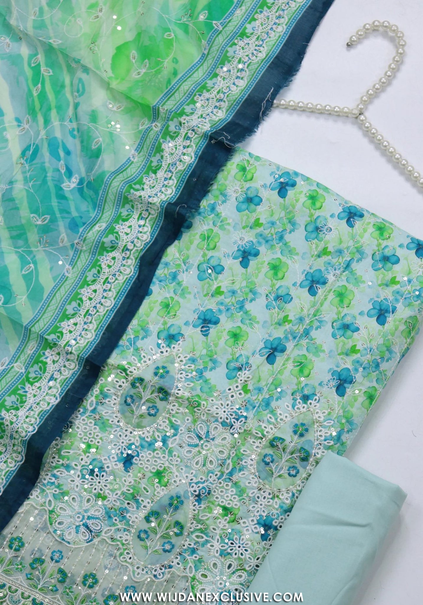 Bin Saeed Unstitched Embroidered Lawn Vol-I Collection - 2026 (GREEN)