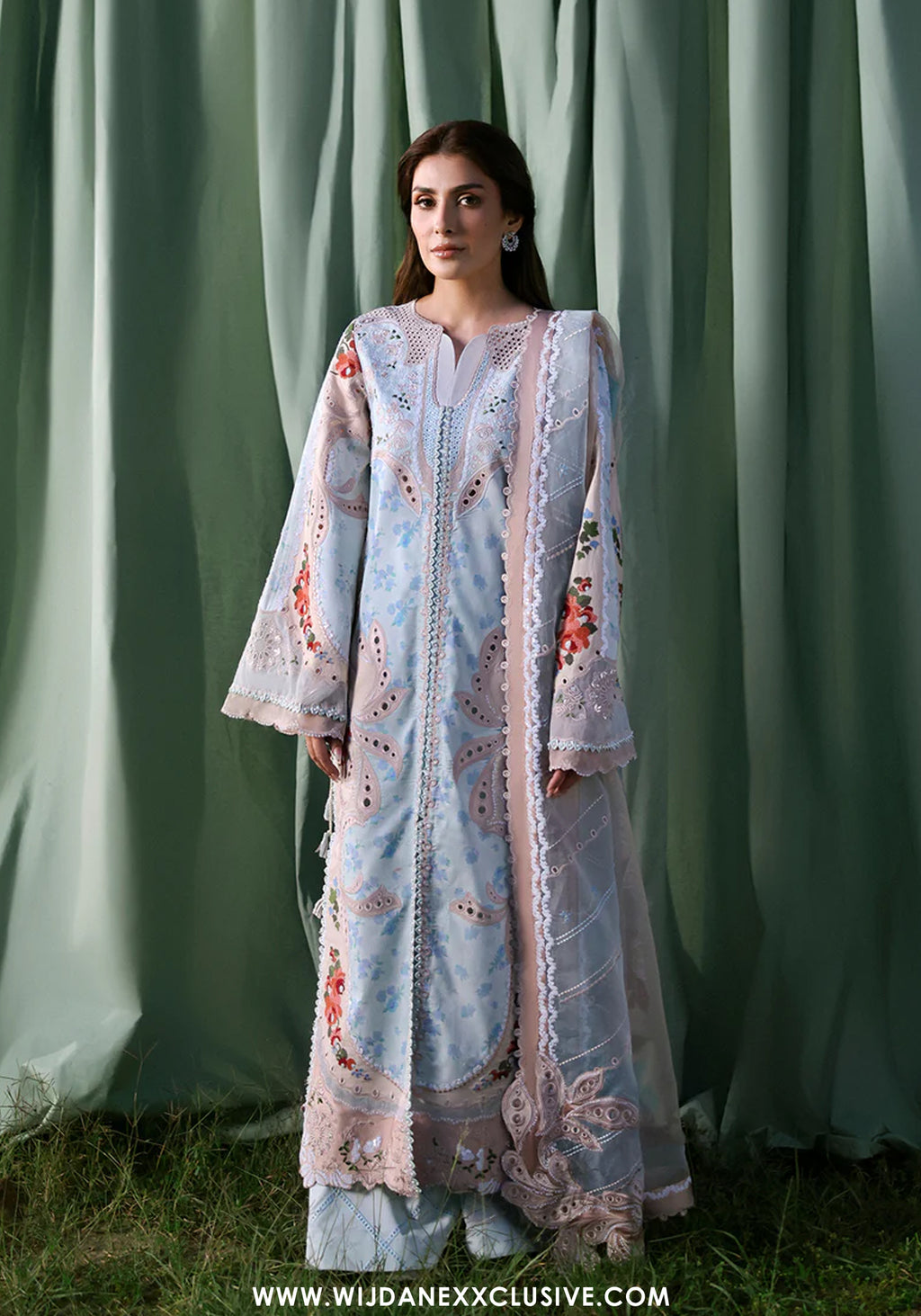 Afrozeh Unstitched Luxury Embroidered A-Lawn Edit'26 (EIRENE)