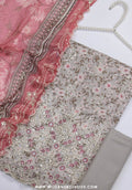 Bin Saeed Unstitched Embroidered Cambric Collection - 2025 D-02