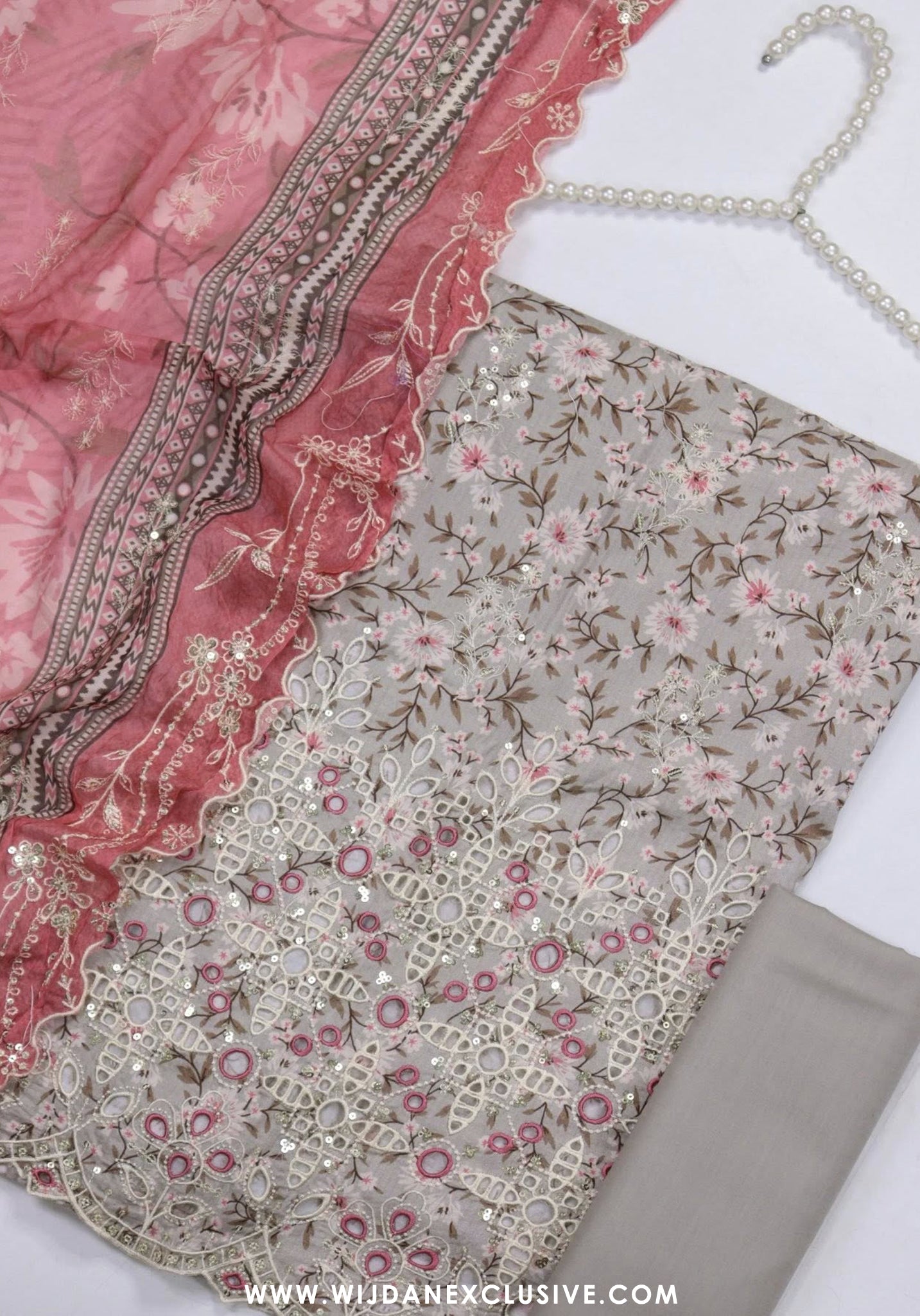 Bin Saeed Unstitched Embroidered Cambric Collection - 2025 D-02