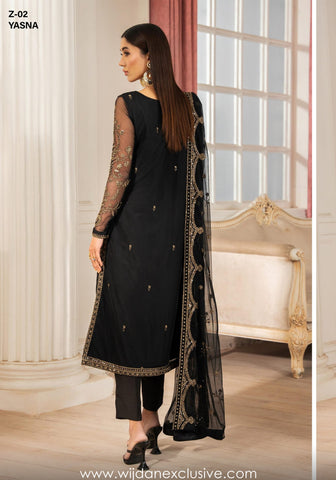 Heer Un-Stitched Formals Collection'25 by Zarif Z-02 YASNA