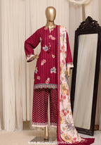Sadabahar Stitched Printed Khaddar Collection - 2026 (D-02)
