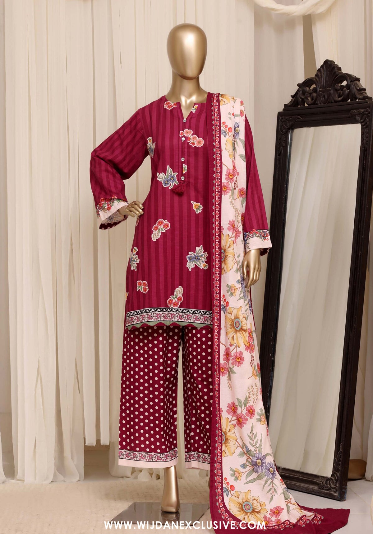 Sadabahar Stitched Printed Khaddar Collection - 2026 (D-02)