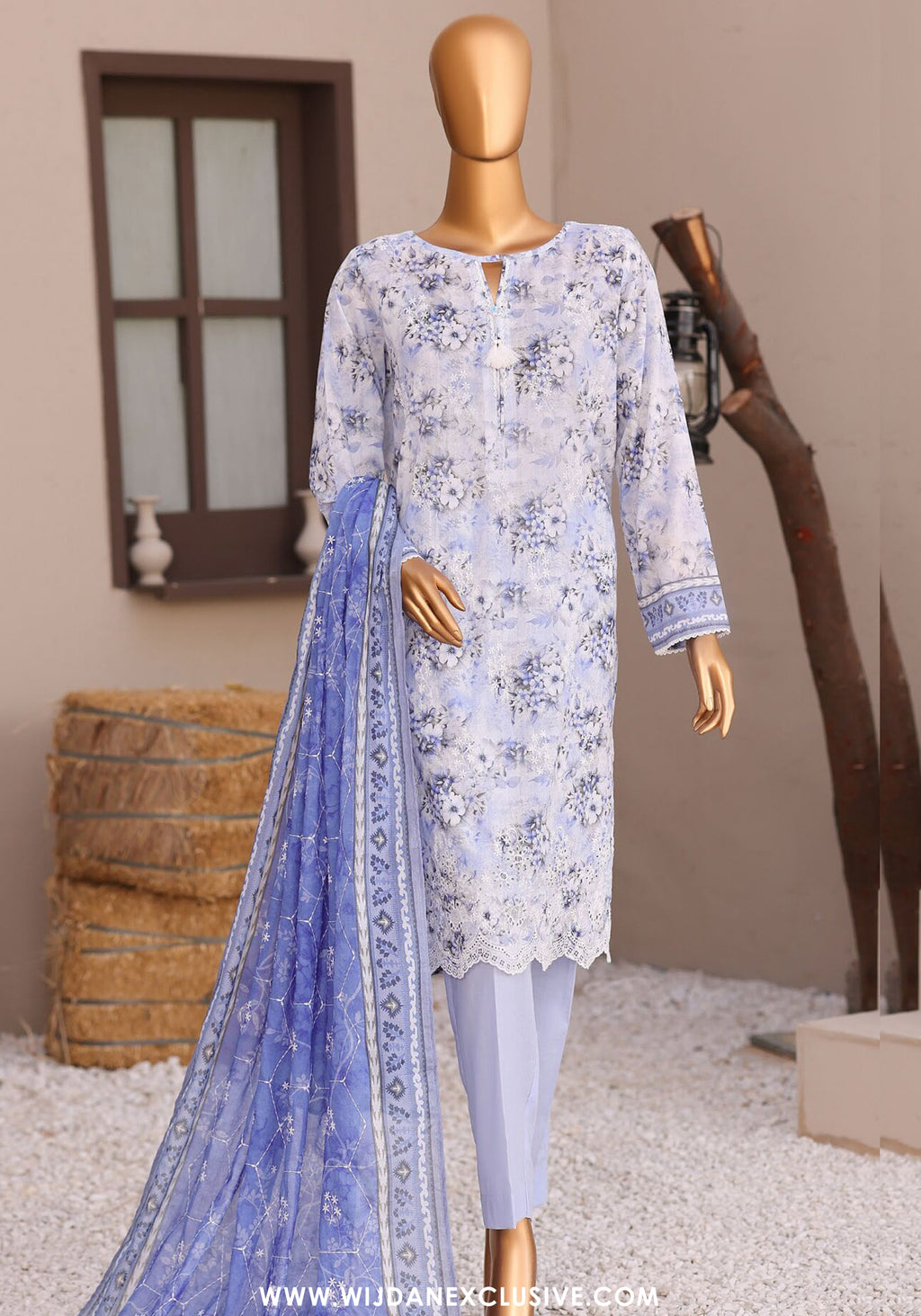 Elite by HZ Textile | Unstitched Embroidered Lawn Collection - 2026 (EC-1280)