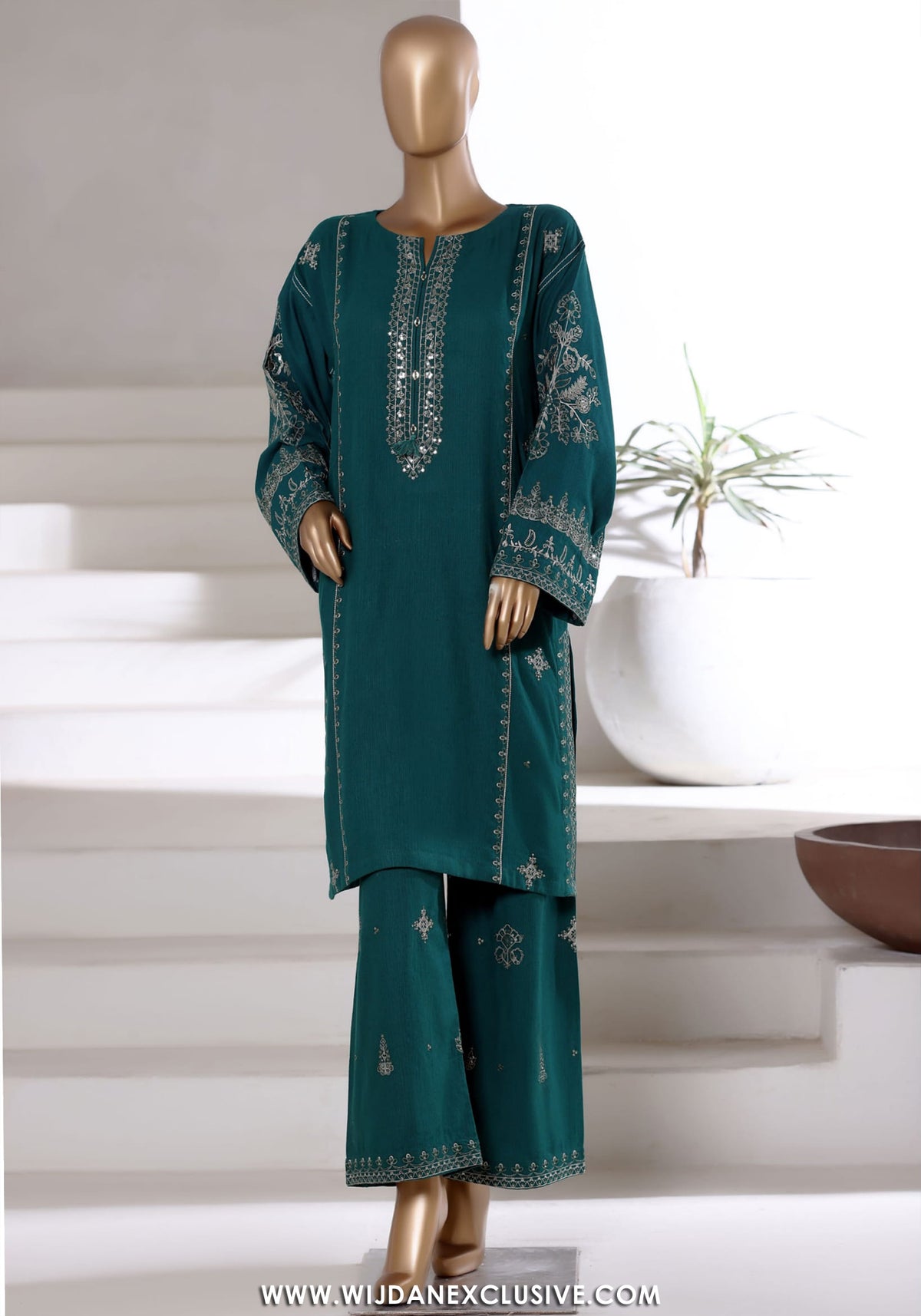 Sadabahar Vybe Stitched 2PC Co-Ords Winter Collection - 2025 (GREEN)