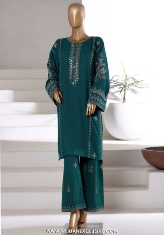 Sadabahar Vybe Stitched 2PC Co-Ords Winter Collection - 2025 (GREEN)