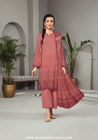 Anam by Wijdan Unstitched Fancy Dhanak Collection - 2025 D-05