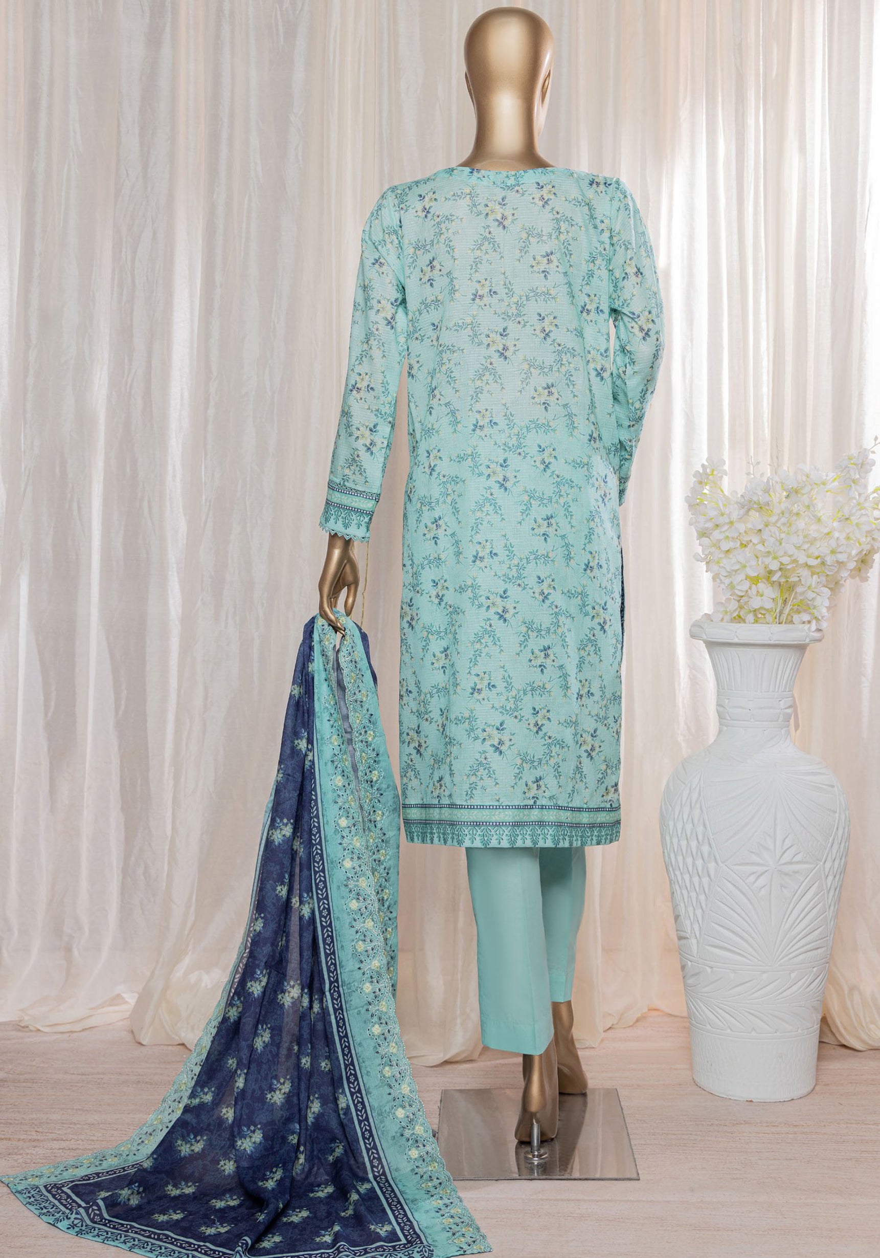 Rimjhim Printed Embroidered Lawn Collection by HZ Textiles D-02