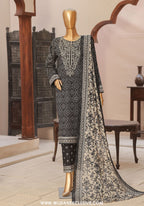 HZ Premium Daily Wear Unstitched Embroidered 3pc Lawn Collection - 2026 (D-02)