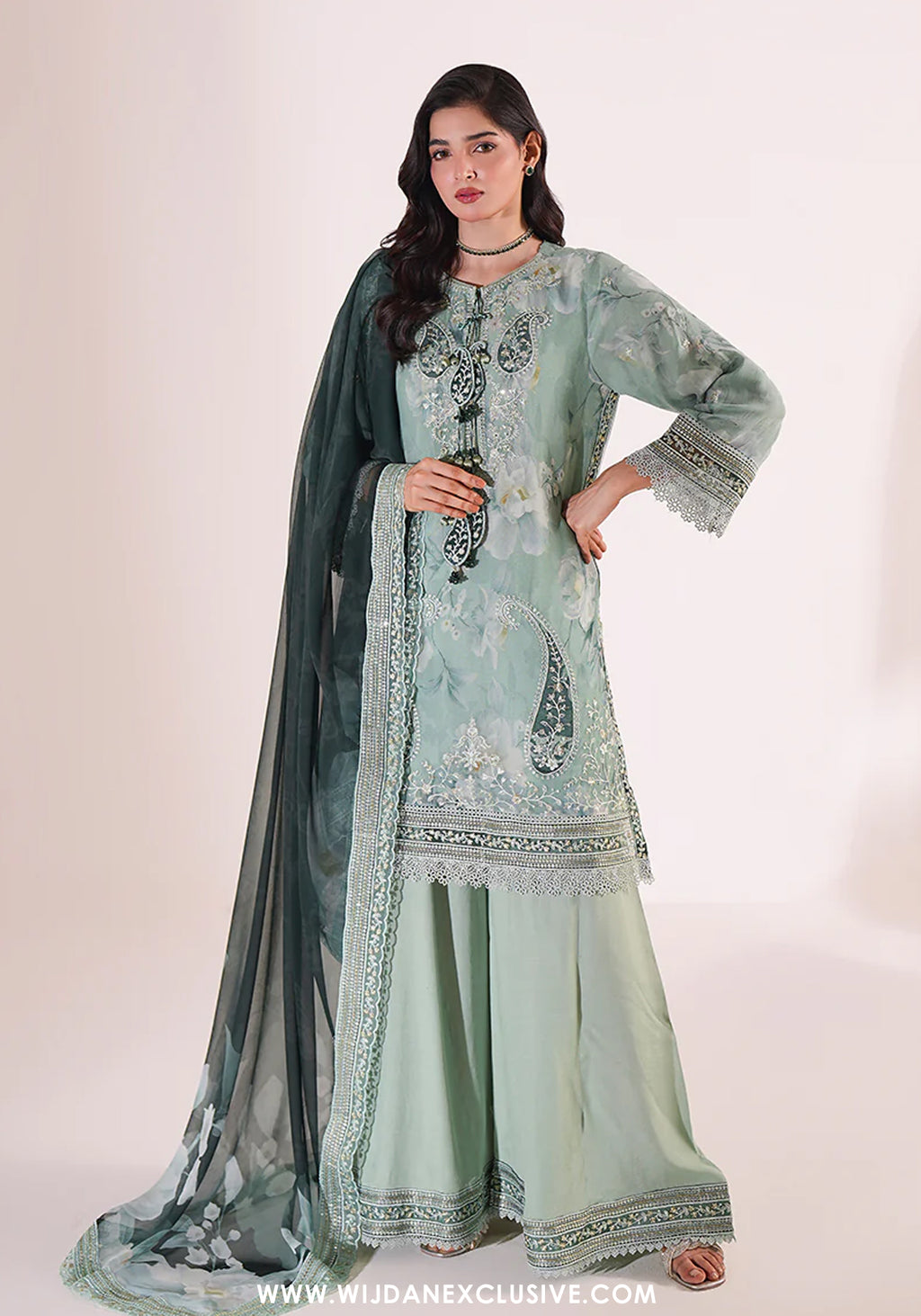 Mahroosh by Guzel | 3pc Stitched Formal Chiffon Collection - 2026 (ZURIA)