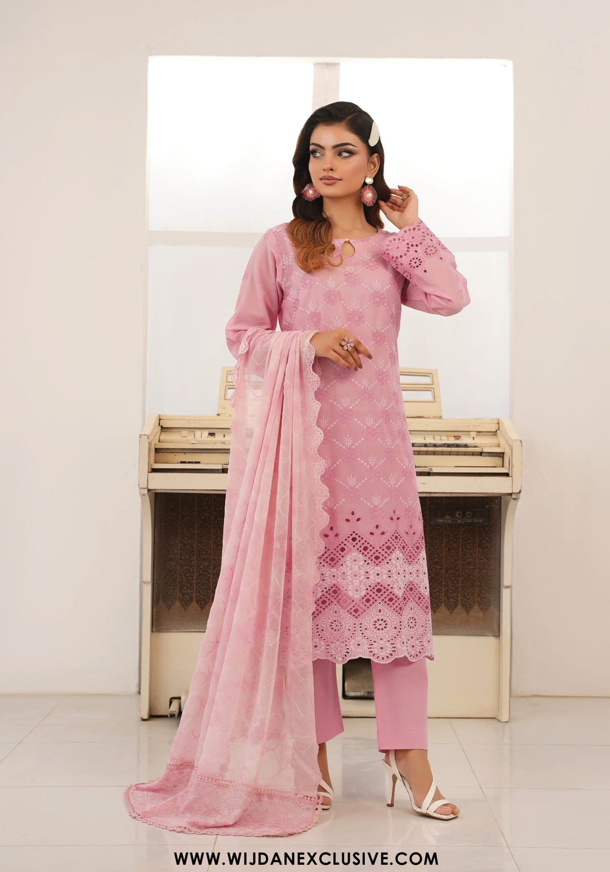 Arzu by Wijdan | Unstitched Chikankari Breeze Cotton Winter Collection - 2025 D-03
