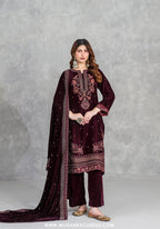 Sincera by Tawakkal | Unstitched Fancy Embroidered Velvet Collection - 2026 (D-5706)