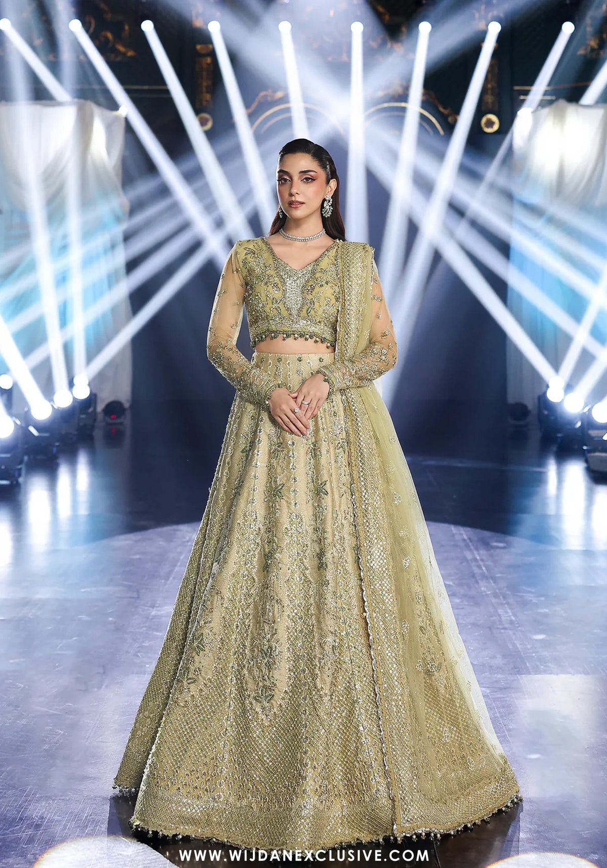 Stardom by Elaf - Unstitched Formal Handwork - 2025 ESH-07 MINT MAJESTY
