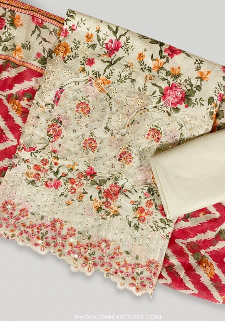 Bin saeed Unstitched Embroidered Vol-02 Collection - 2026 (D-02)