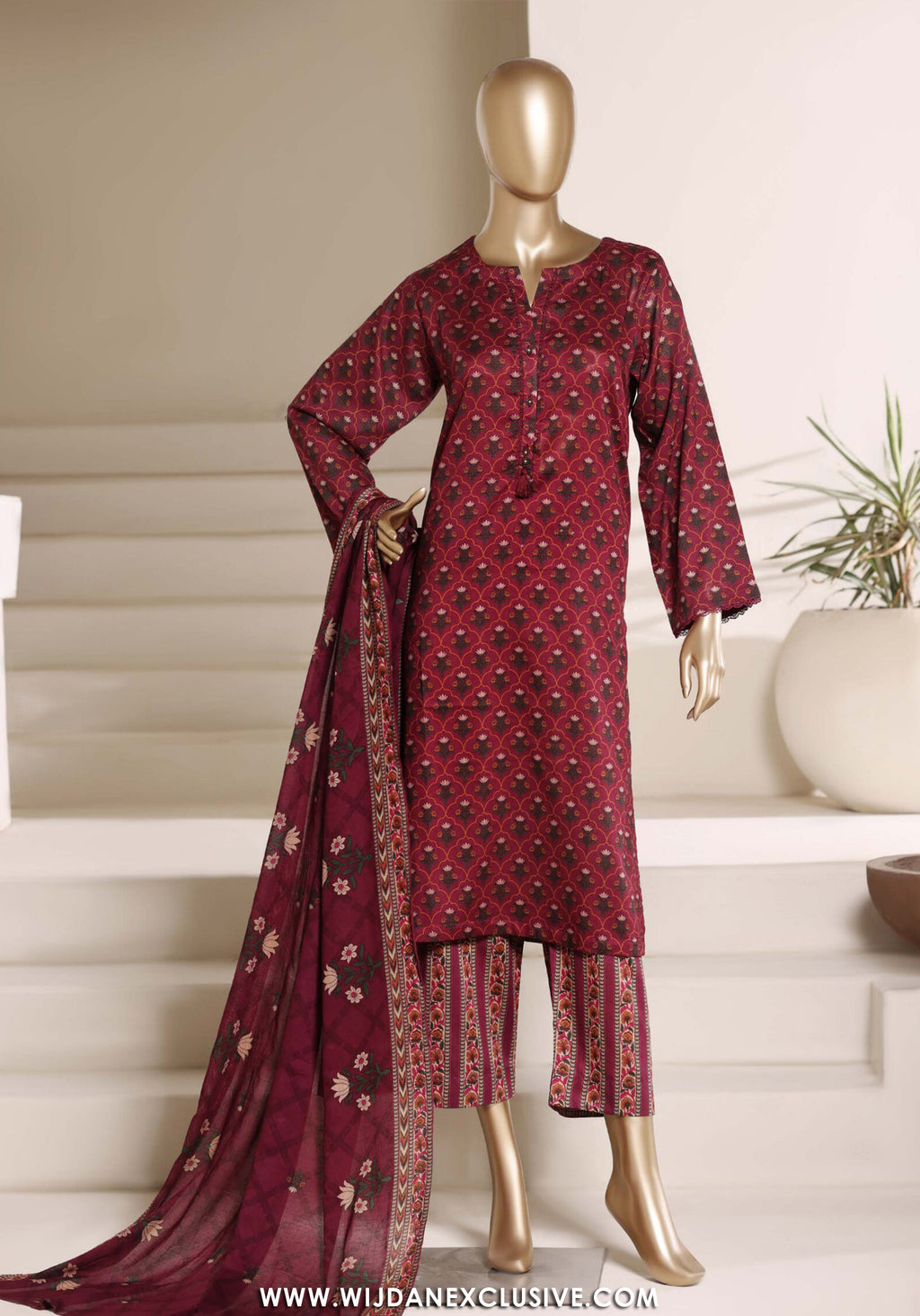 Sadabahar Stitched Printed Lawn Vol-06 Collection - 2026 (D-02)