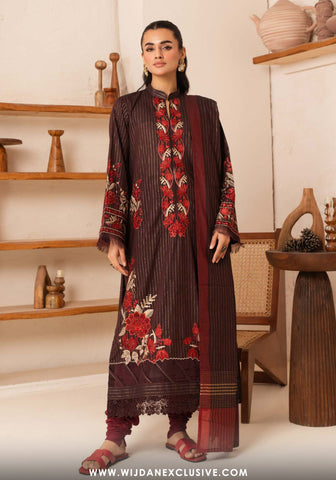 Rizil Embroidered Fancy Lawn Collection - 2025 D-435