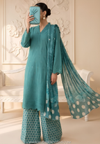 Neesha by Amna Khadija | Stitched 3pc Embroidered Collection - 2026 (D-02)