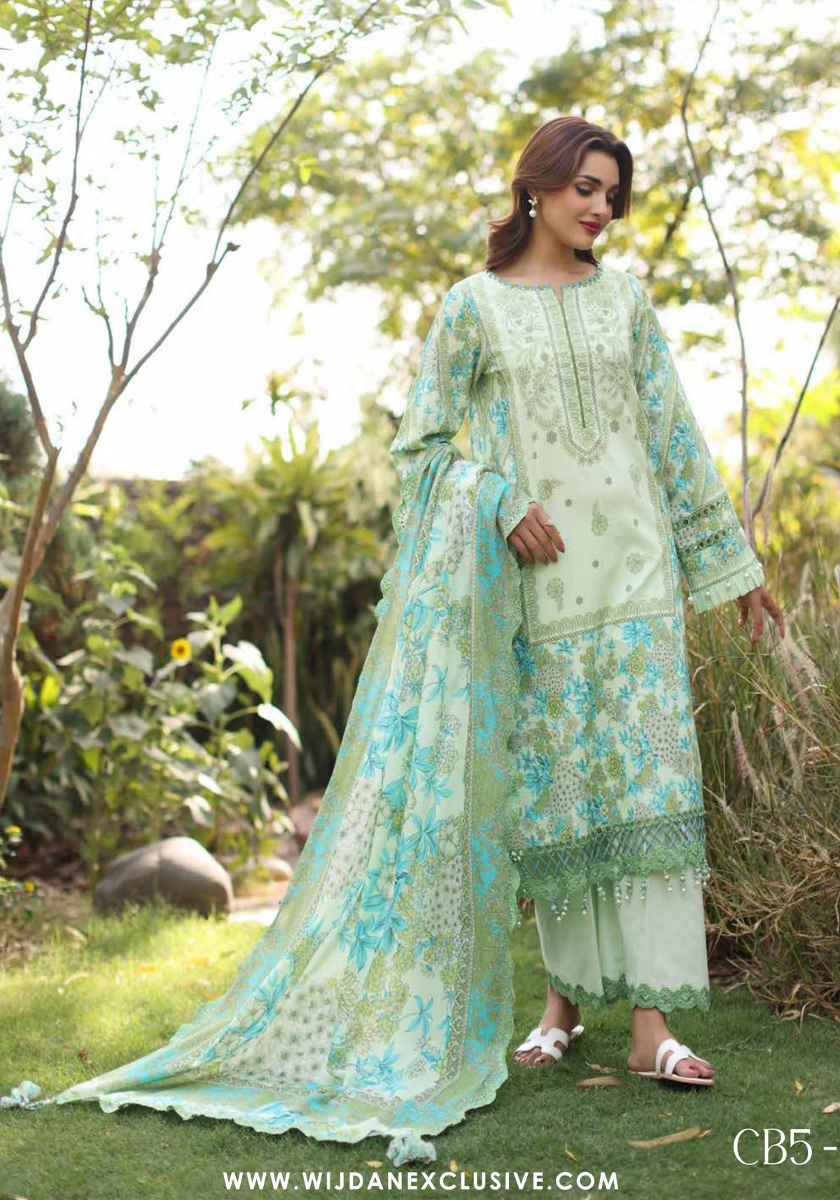 Charizma Basic Embroidered Lawn - 2025 Volume-01 CB5-06