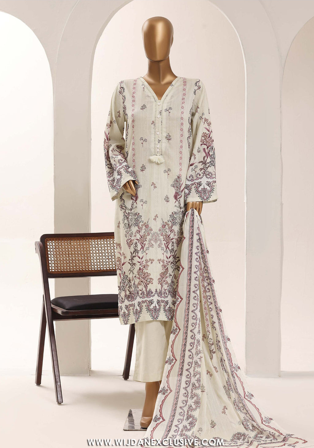 Sadabahar Stitched Printed Lawn Vol-12 Collection – 2026 (D-02)