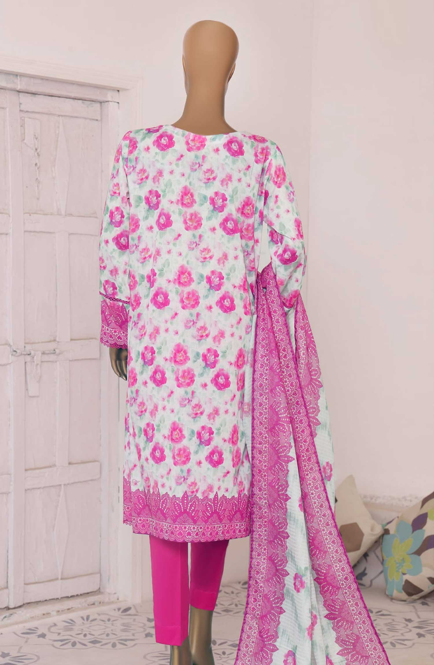 HZ Platinum Digital Printed Lawn Collection Vol-03 D-02
