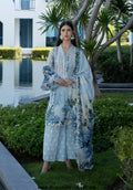 Santorini by Elaf | Unstitched Printed Lawn Collection - 2026 EPN-1A OCEAN PETALS