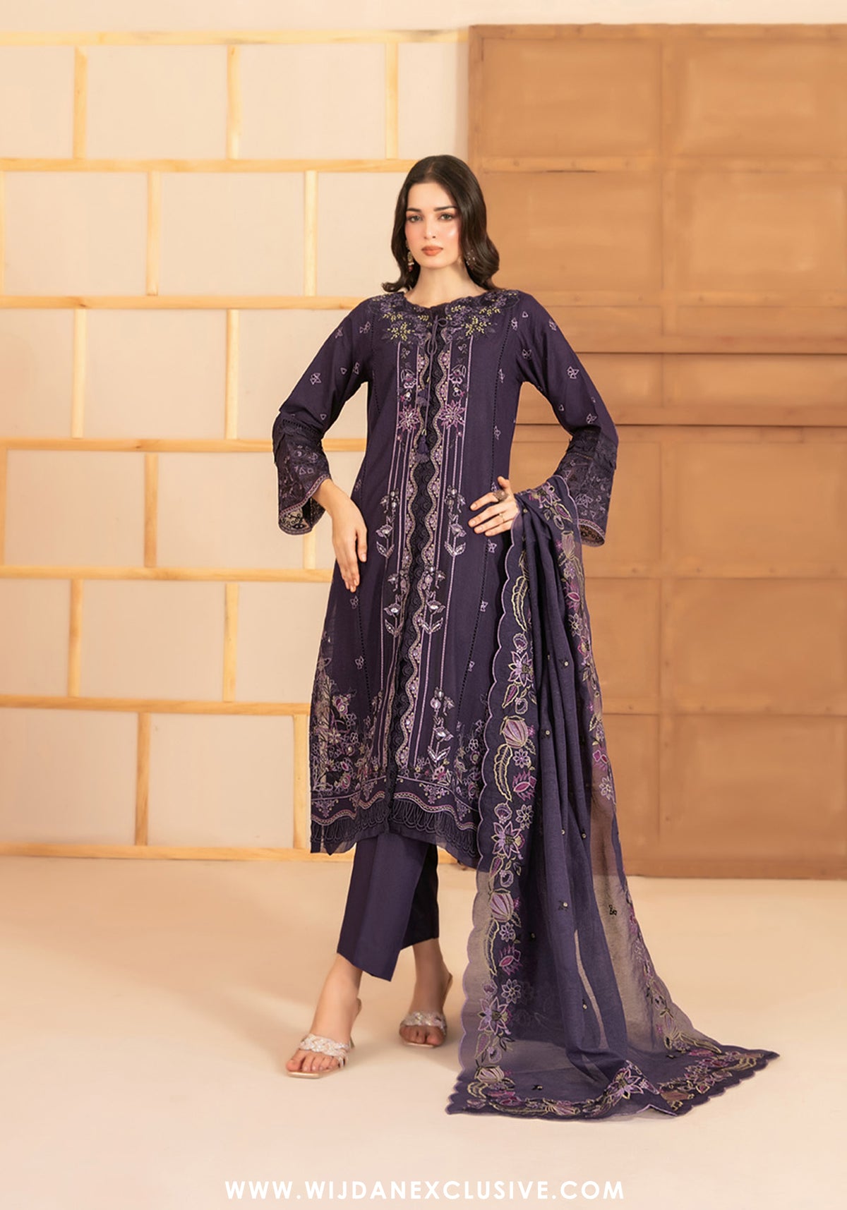 Tawakkal Mahani Semi-Stitched Fancy Embroidered Collection - 2025 D-4312