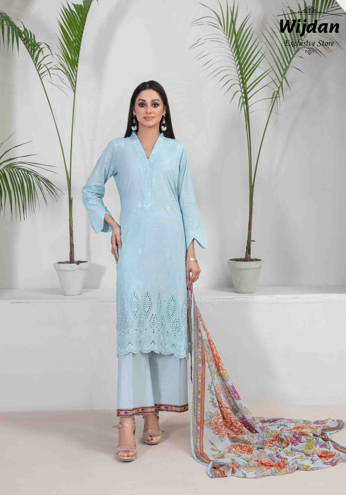 Banah Embroidered printed Lawn Collection'24 by Tawakkal D-02