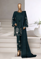 Vybe by Sadabahar | Stitched 3PC Dhanak Co-Ords Collection - 2025 (GREEN)