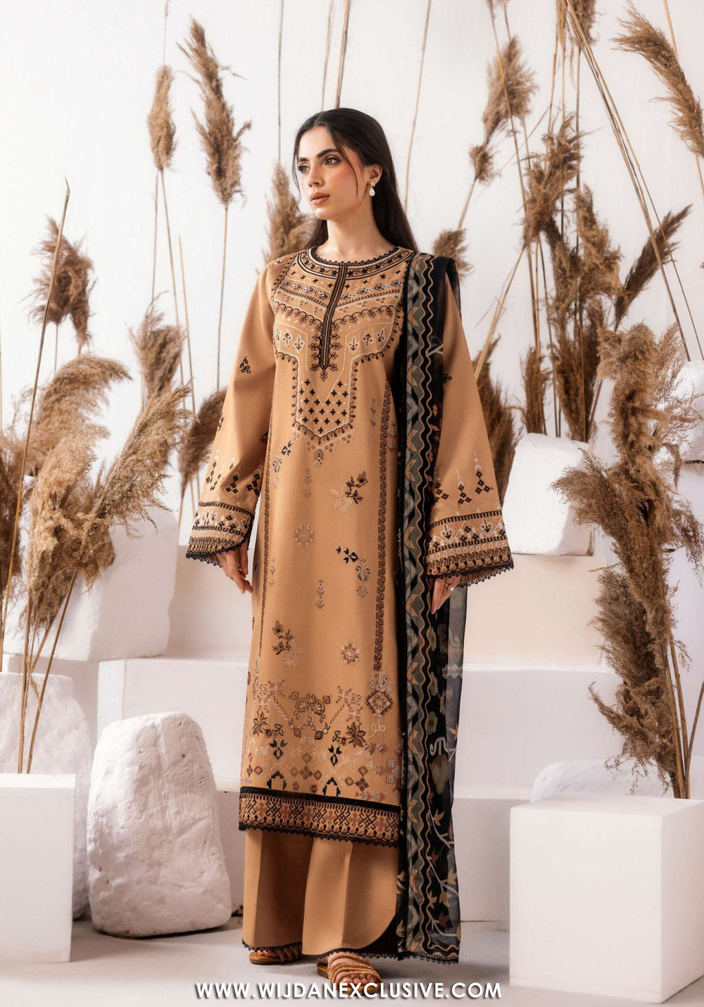 Zync by Florent | Unstitched Intermix Embroidered Viscose Collection'26 (D-02)