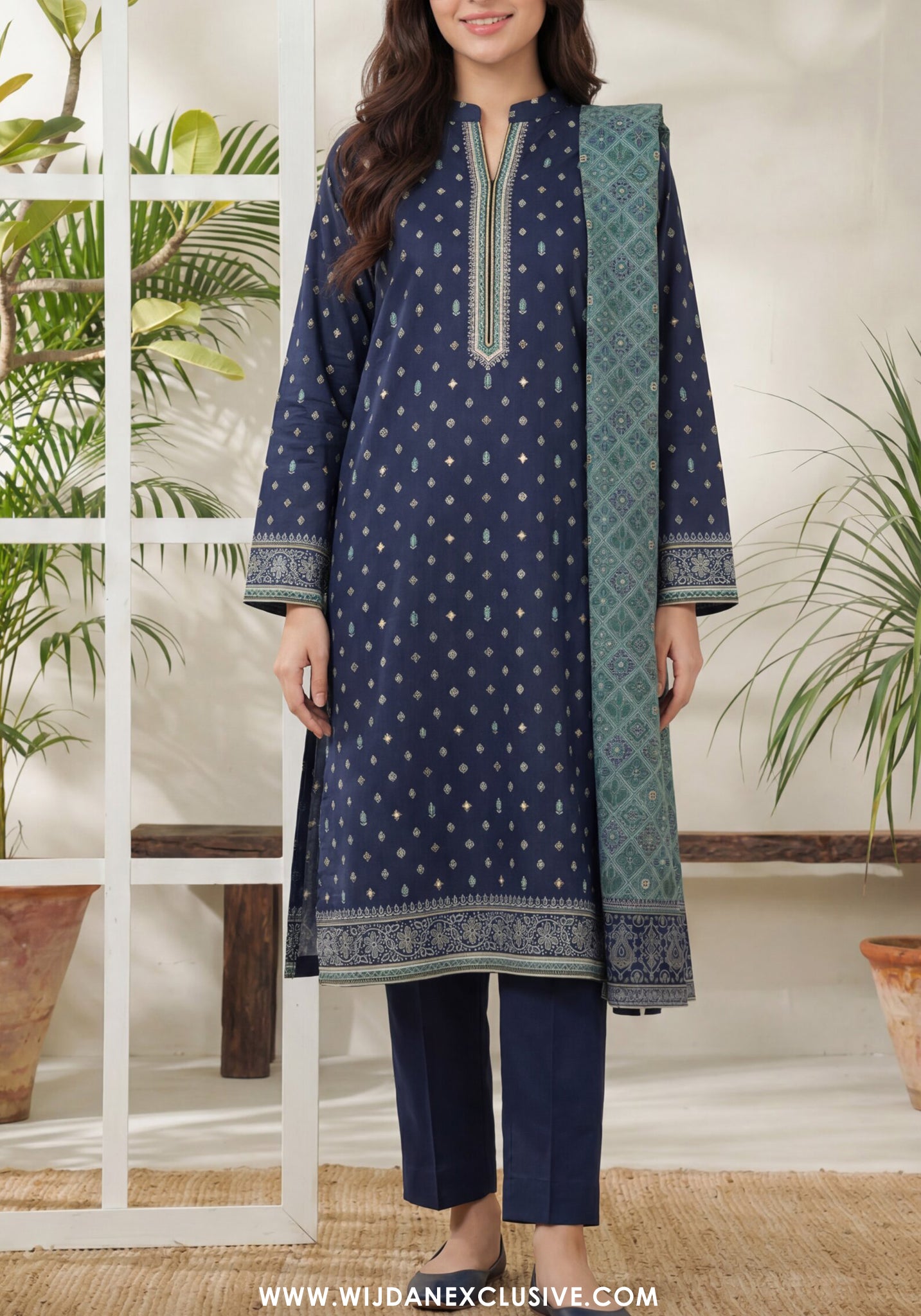 VS Daman unstitched Exclusive Printed Lawn Vol-04 Collection - 2026 (D-848)