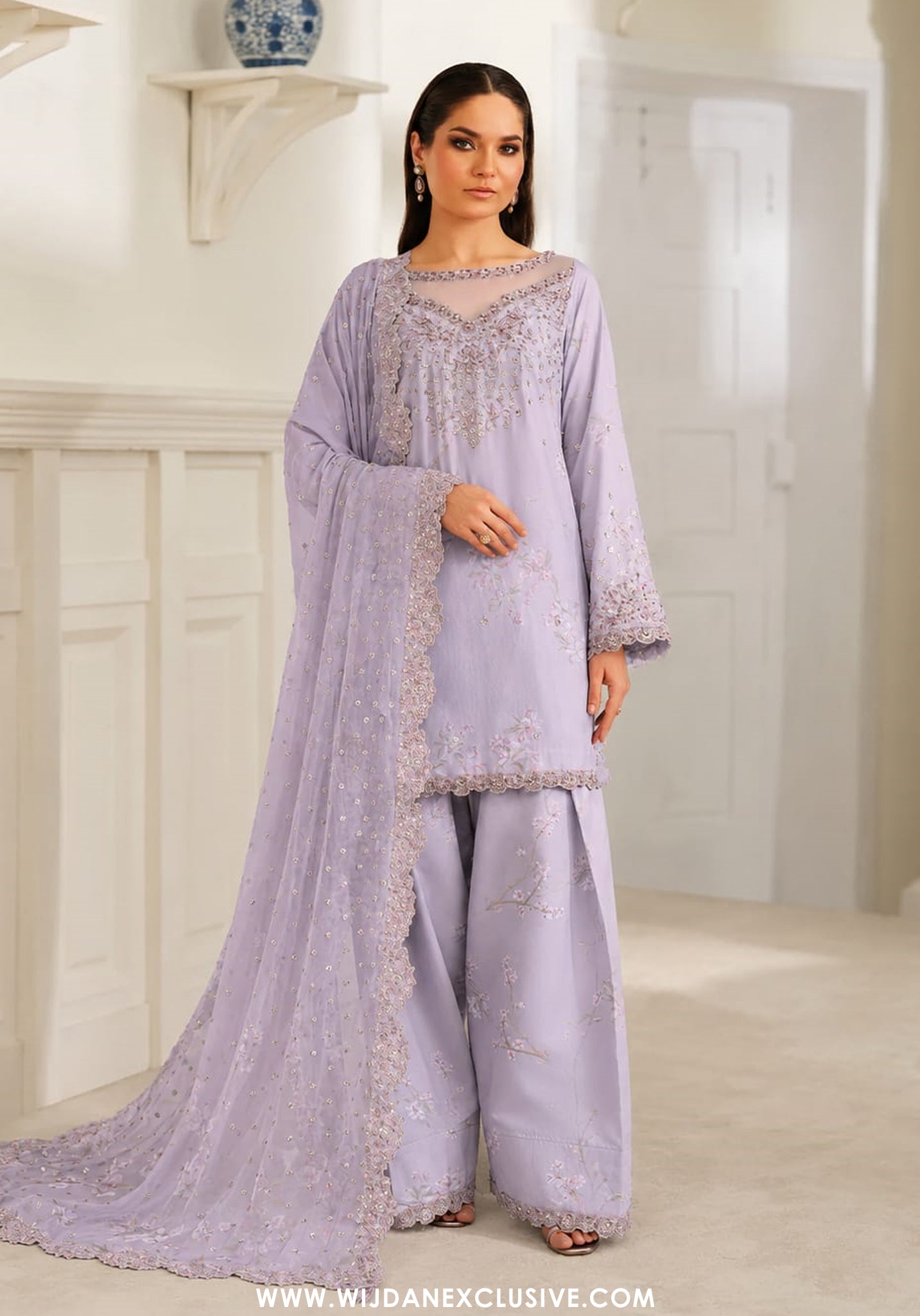 La'Royale by Wijdan | Stitched Print Formal Raw Silk Collection - 2026 (D-02)