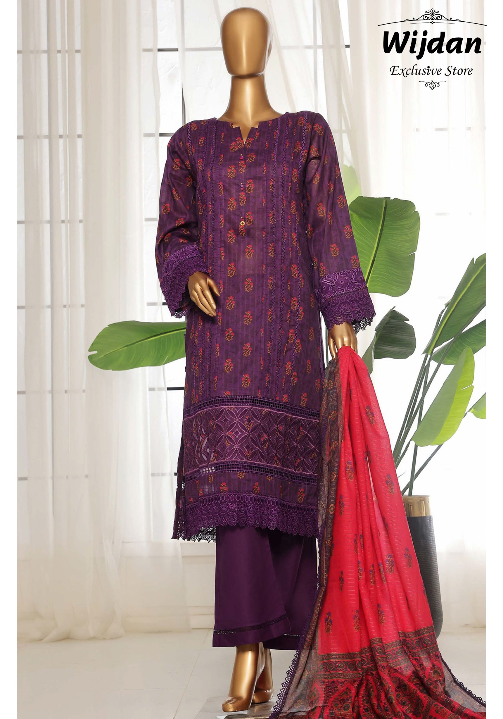 Rania Printed Embroidered Pret Lawn Collection'25 Vol-02 by Sadabahar D-02