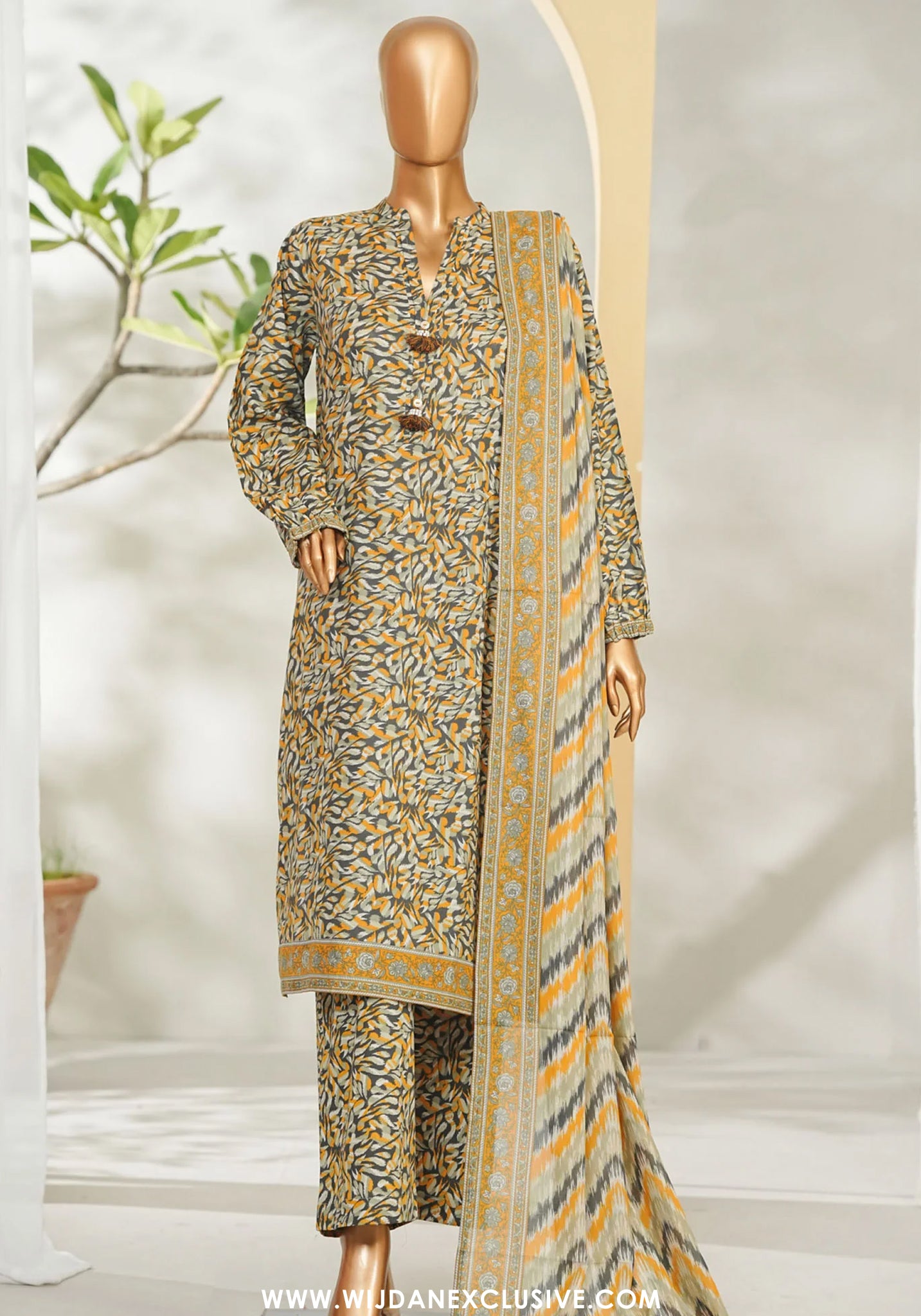 Bin Saeed Stitched Exclusive Printed Lawn Vol-IV Collection - 2026 (D-02)