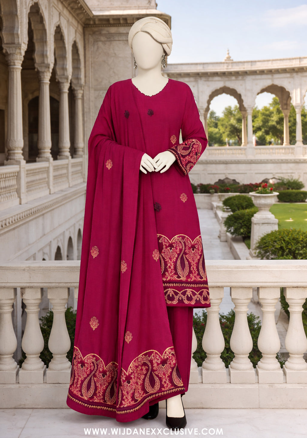 Chashni Broshia Unstitched Lawn Collection by Wijdan (D-02)