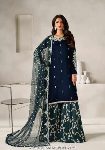 Zarif Unstitched Embroidered & Hand Embellished Velvet Collection - 2025 ZRF-V-02
