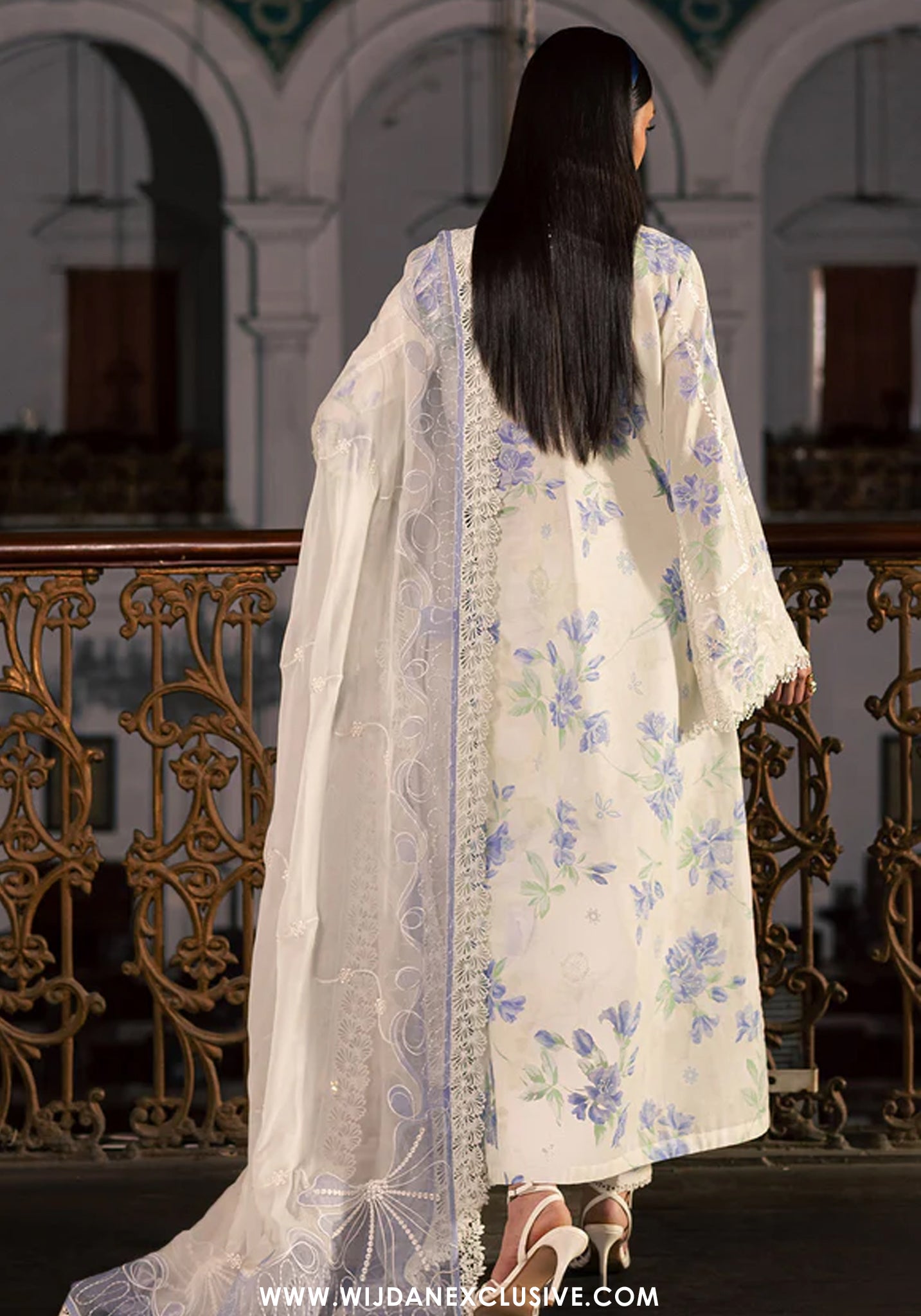 Nureh Maya Unstitched Embroidered Printed Lawn Collection - 2026 (NS-166)