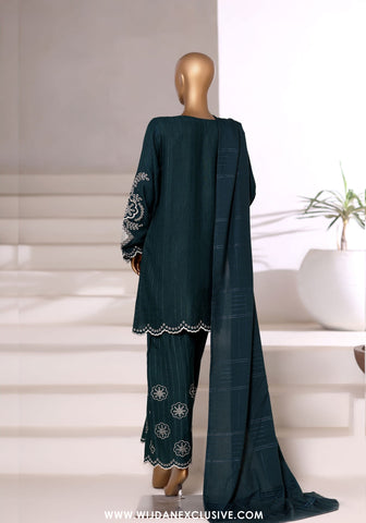 Vybe by Sadabahar | Stitched 3PC Dhanak Co-Ords Collection - 2025 (GREEN)
