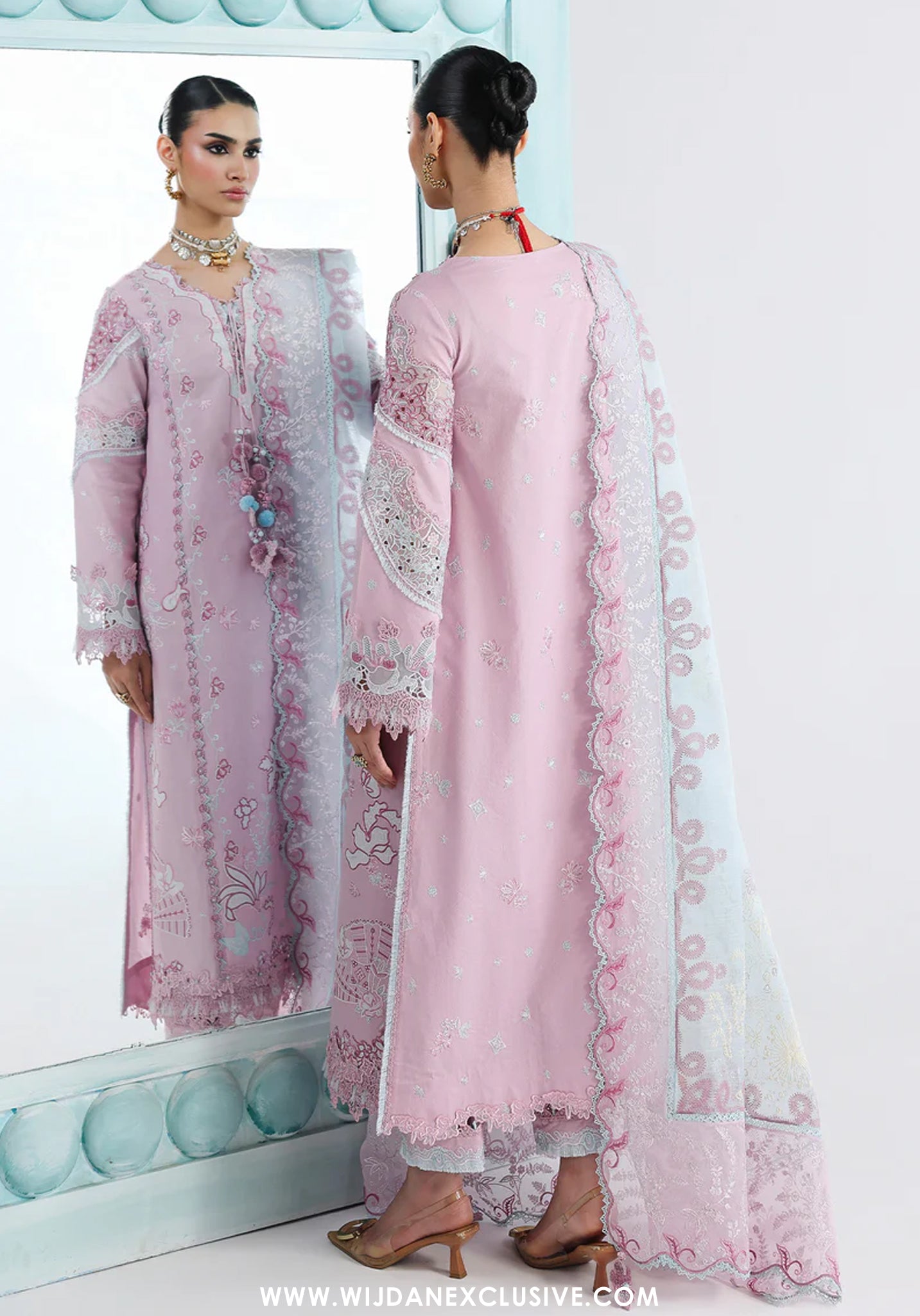 Qalamkar Unstitched Embroidered Festive Lawn Collection - 2026 (ISANE)