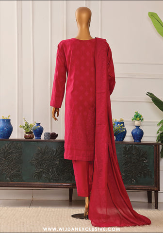 HZ Exclusive Unstitched Mid Summer Embroidered Slub Lawn - 2025 EMC-39