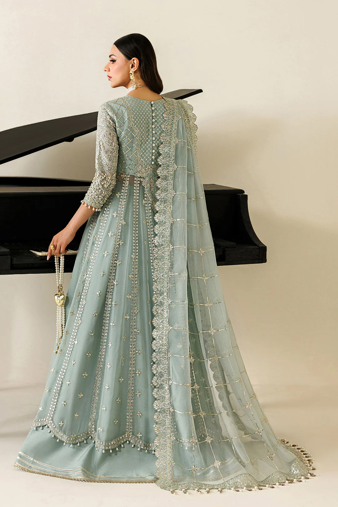 Aymal by Alizeh | Unstitched Formal Handcrafted Bamber Chiffon Edit'26 (SINOOR)