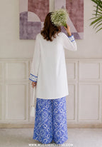 Afsana by Amna Khadija | Stitched 2pc Embroidered Lawn Collection - 2026 (D-02)