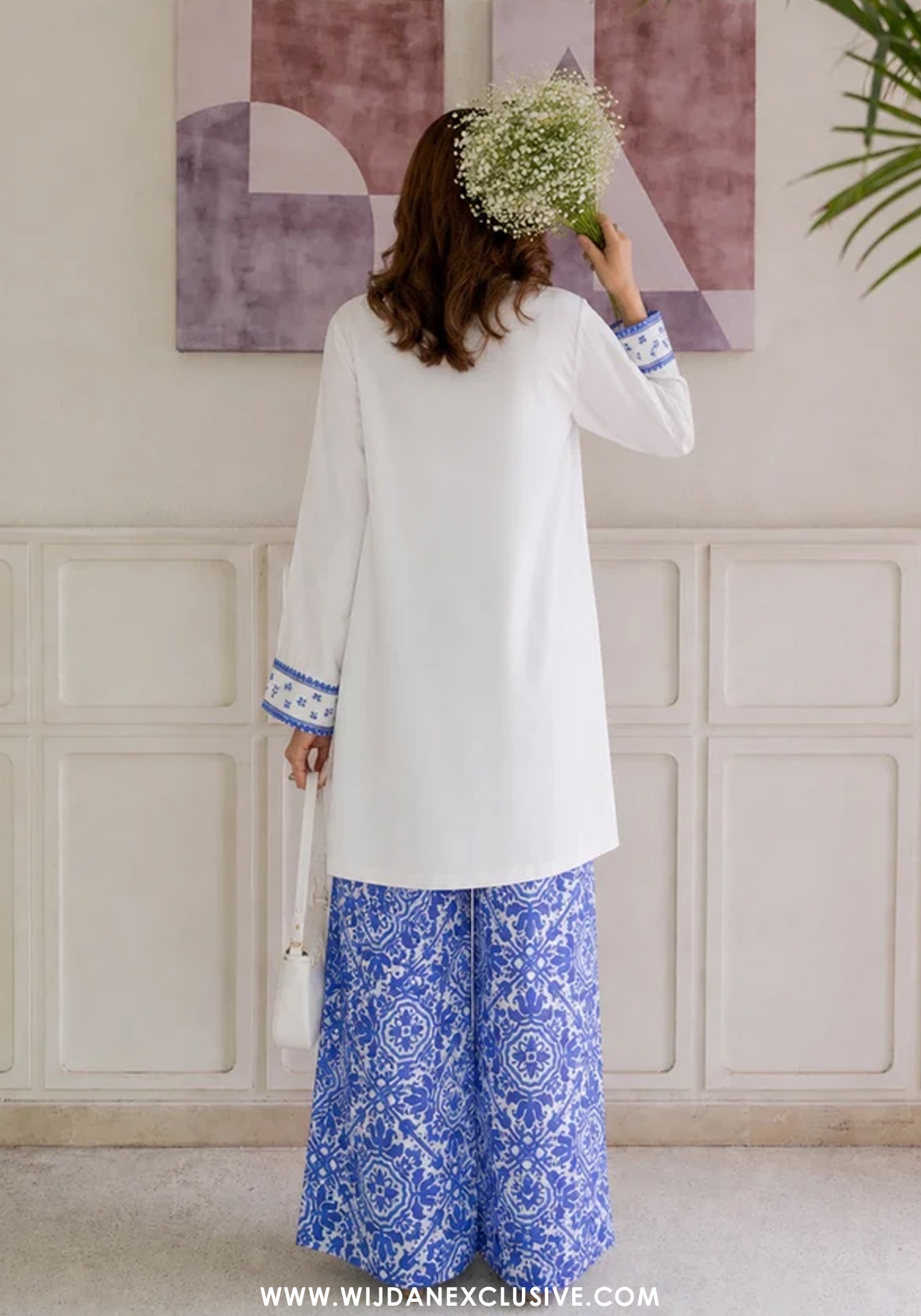 Afsana by Amna Khadija | Stitched 2pc Embroidered Lawn Collection - 2026 (D-02)