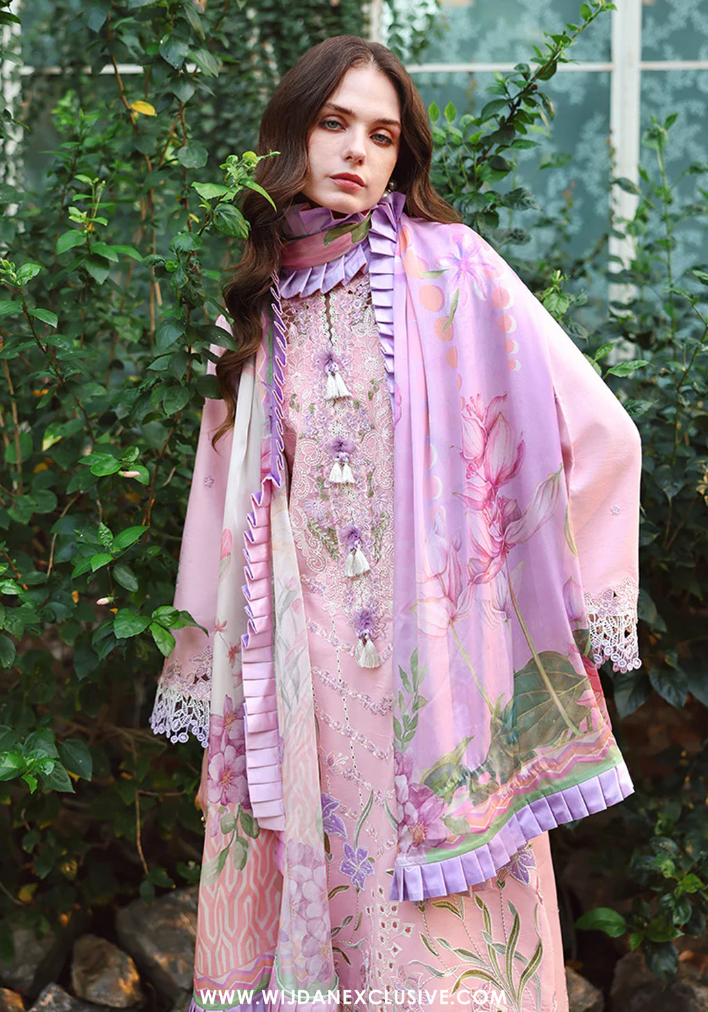The Secret Garden by Mushq | Unstitched Embroidered Lawn Collection - 2026 (MOONPETAL)