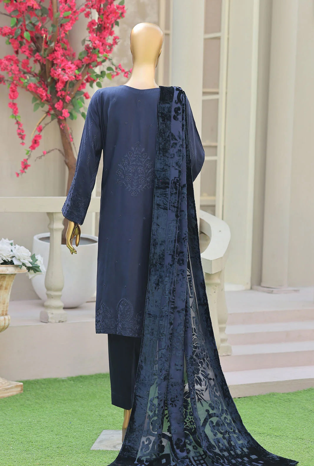 Royel Needleuork by HZ Textile | Unstitched Velevet Embroidered Collection'26 (D-02)