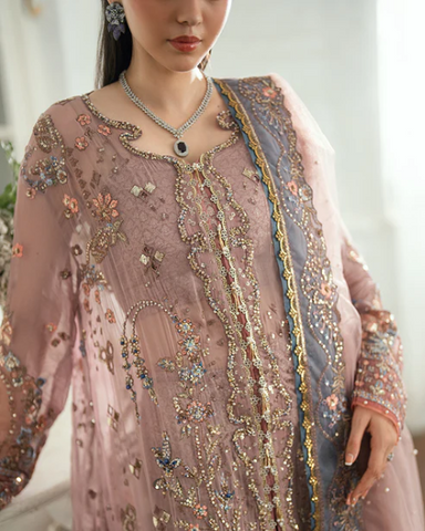 Sham Shandaar by Mushq | Unstitched Chiffon Collection - 2025 (ROOP RANGOLI)