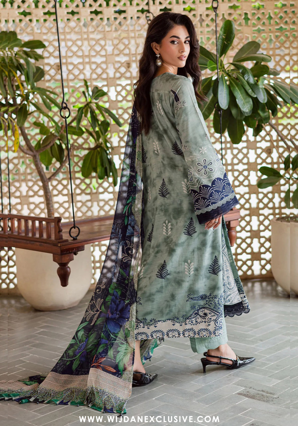 Nureh Unstitched Signature Printed Linen Collection - 2025 SP-164