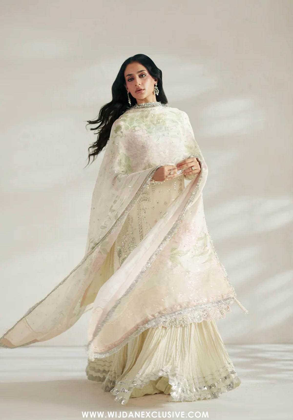 Vera Unstitched Embroidered Festive Formal Collection'26 (Chand Ivory Shirt Set)