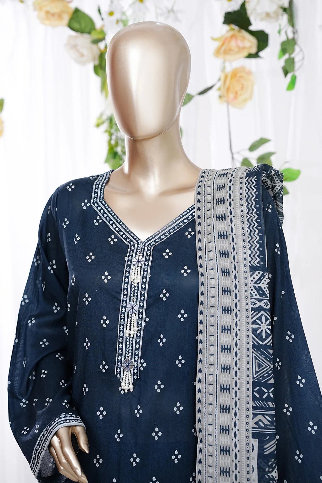 Bin Saeed Stitched Exclusive Printed Lawn Vol-06 Collection - 2026 (D-02)
